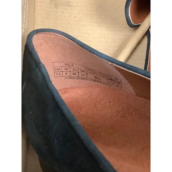 Vionic Womens 7.5W Black Suede Leather Willa Flats Loafers Slip On Casual LB7-15 - Picture 12 of 12